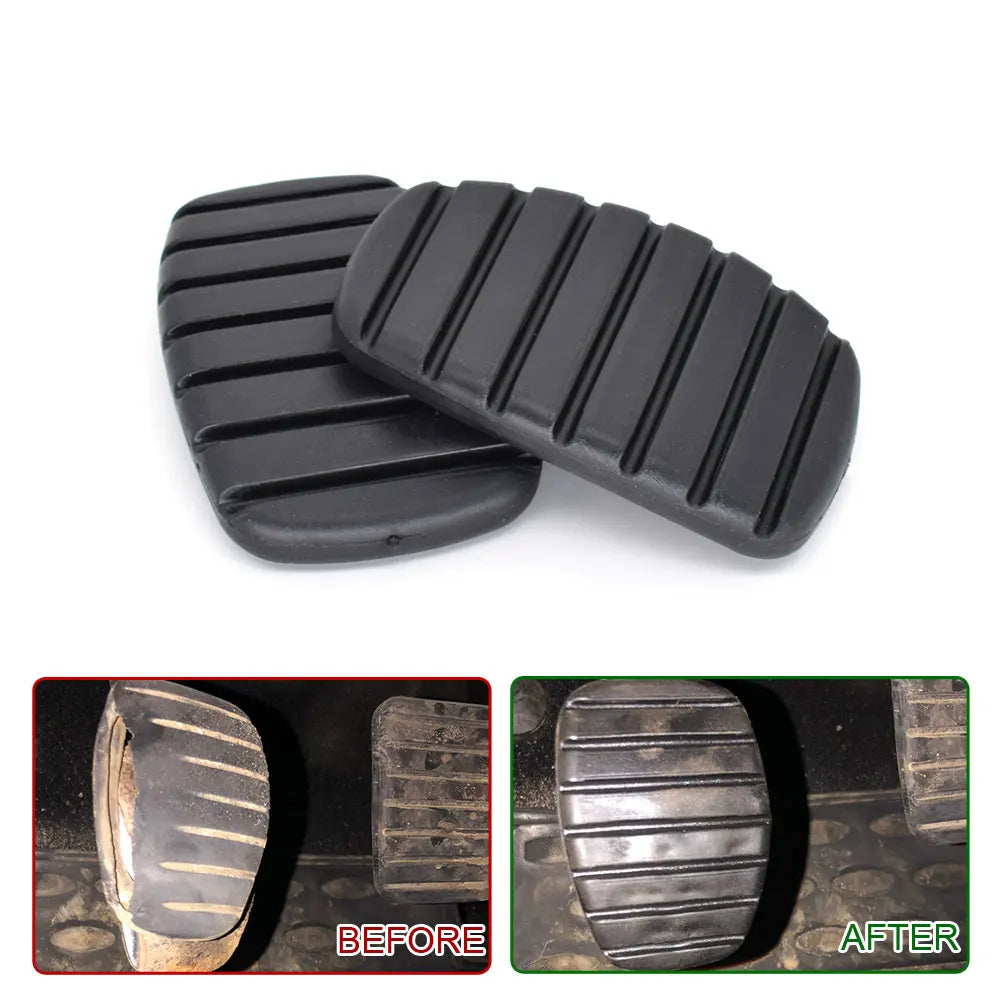 2x Rubber Car Clutch Brake Pedal Cover Pads for Renault Megane Laguna Clio Kangoo Scenic Espace Modus Trafic Twingo Vel Satis