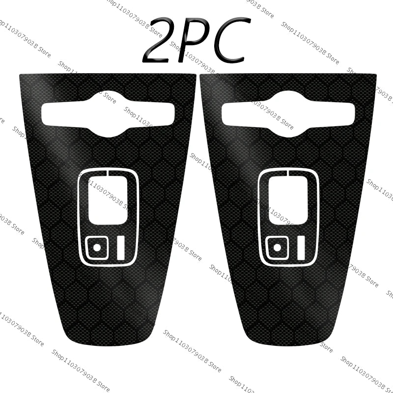2X For Volvo Polestar 2 2021 2022 2023 2024 Central Control Cover Protective Film Patch Interior Center shift protection sticker