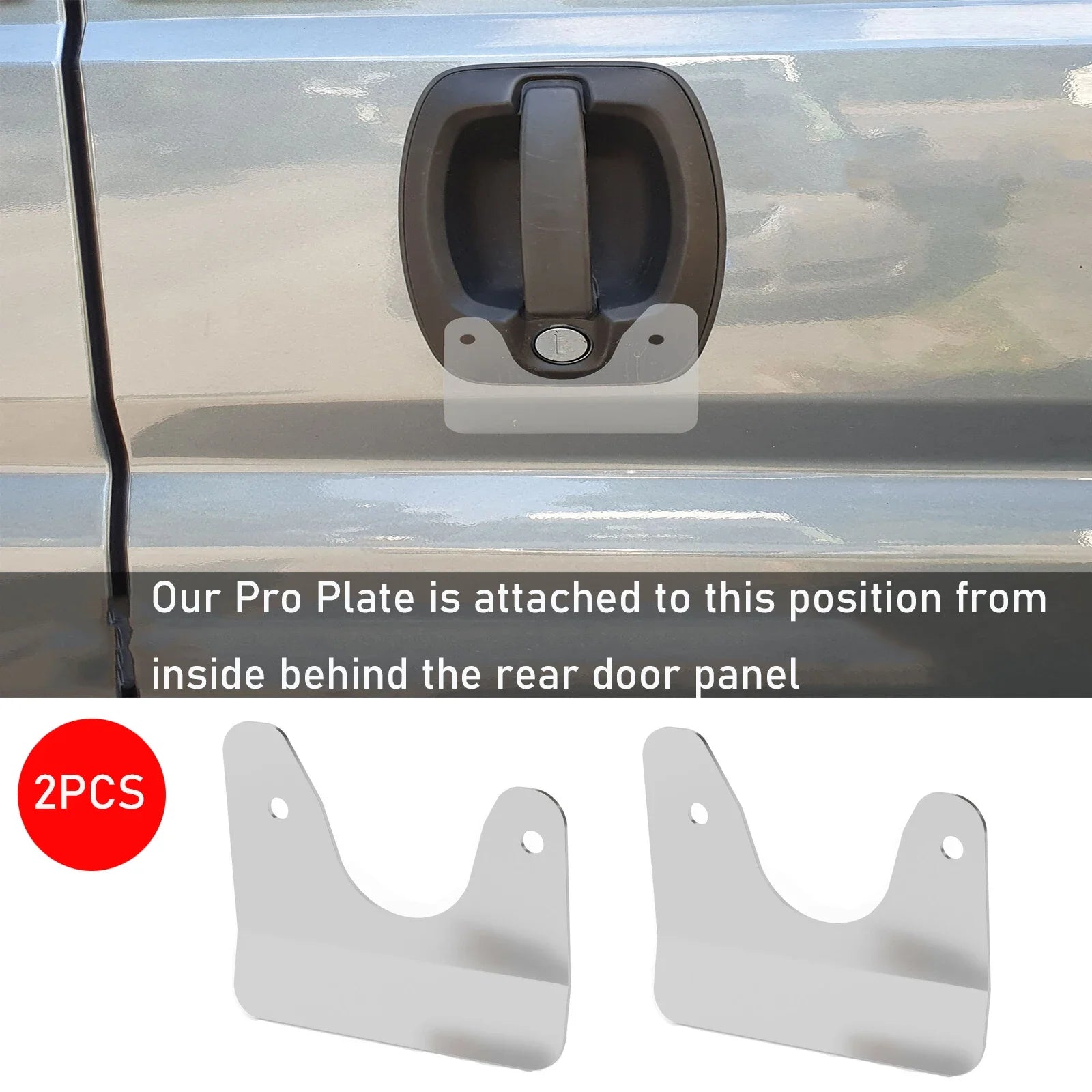 2/4pcs For Citroen Relay / Fiat Ducato / Peugeot Boxer 2006 - Onwards Door Handle Pro Plate Anti-Burglary